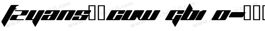 FZYANS__CUW GB1 0字体转换